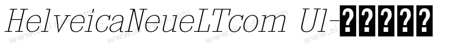 HelveicaNeueLTcom Ul字体转换